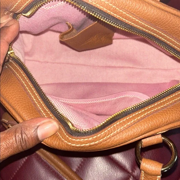 Dooney & Bourke Brown Leather Handbag - Picture 4 of 5